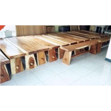 Slab Wood Benches Slab Wood Benches