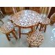 Teak Branch Wood Furniture Set
