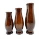 3 Teak Wood Vases 3 Teak Wood Vases